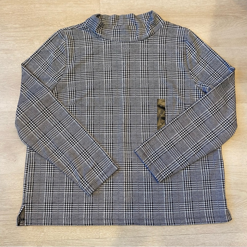Banana Republic Checkered Blouse Size XL NWOT